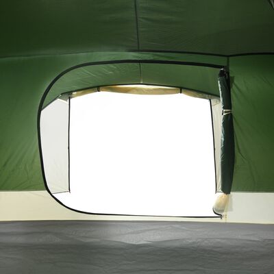 vidaXL Campingzelt mit Vorzelt 4 Personen Grün Wasserdicht