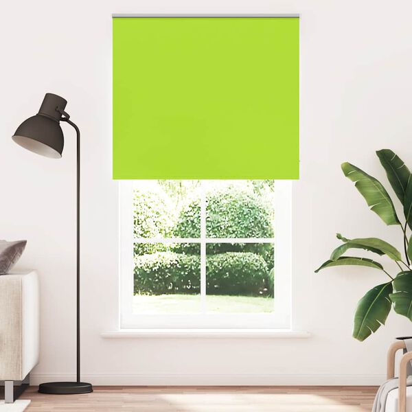 vidaXL Verdunkelungsrollo Gr&uuml;n 130x210cm Stoffbreite 126,6cm Polyester