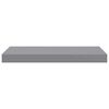 vidaXL Schweberegal Grau 50x23x3,8 cm MDF