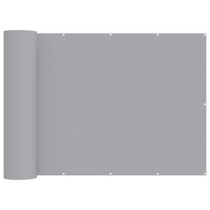 vidaXL Balkon Sichtschutz 150 x 300 cm Polyester Hellgrau