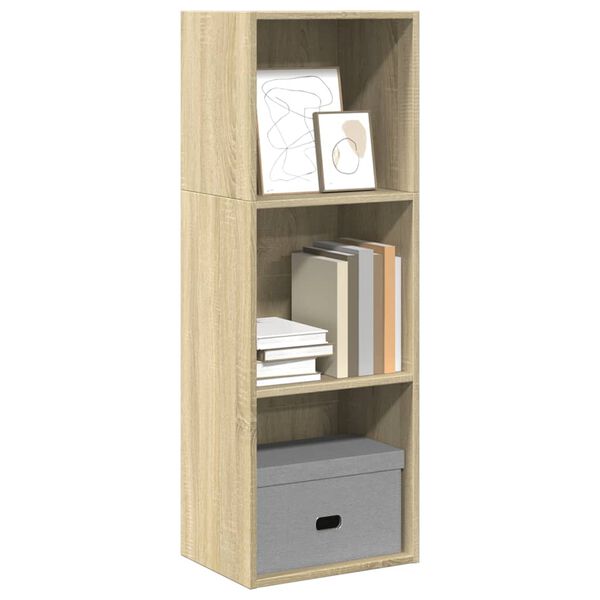 vidaXL Bücherregal Sonoma-Eiche 40x30x114 cm Holzwerkstoff
