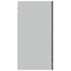 vidaXL Hängeschrank Lyon Glas Grau Sonoma 80x31x60 cm Holzwerkstoff