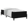 vidaXL Boxspringbett mit Matratze Schwarz 90 x 200 cm Stoff