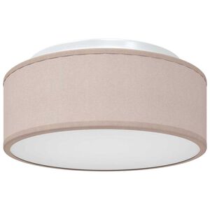 vidaXL Deckenlampe mit Strahlern Taupe 30 x 30 x 13,5 cm Stoff