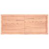 vidaXL Tischplatte Hellbraun 120x50x(2-6)cm Massivholz Eiche Behandelt