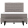 vidaXL Boxspringbett mit Matratze Taupe 160 x 200 cm Stoff
