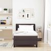 vidaXL Boxspringbett mit Matratze Dunkelbraun 200 x 100 cm Polyester