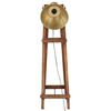 vidaXL Stehlampe Messing E27 Mango Massivholz