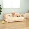 vidaXL Hundebett 75,5x55,5x28 cm Massivholz Kiefer