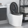 vidaXL Toilettensitz Anthrazit 47 x 37 x 4 cm Duroplast