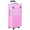 vidaXL Kosmetikkoffer Aluminium Rosa