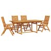 vidaXL Garten Essgruppe 5 stk. Braun Massivholz Akazie