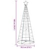 vidaXL LED Weihnachtsbaum 200 LEDs Blau 180 cm