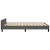 vidaXL Bettgestell ohne Matratze Dunkelgrau 120x200 cm Samt