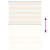 vidaXL Zebrarollo Marmorbeige 115x100cm Stoffbreite 110,9 cm Polyester