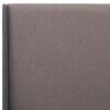 vidaXL Bettgestell Taupe Stoff 100&times;200 cm
