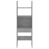 vidaXL Bücherregal Betongrau 60x35x180 cm Holzwerkstoff