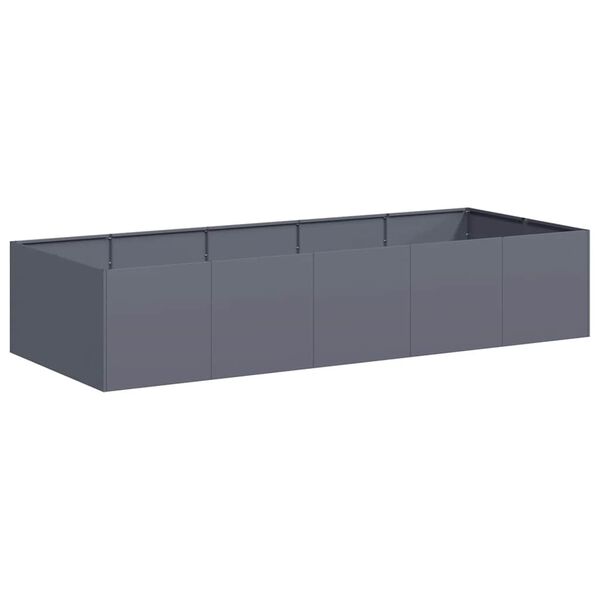 vidaXL Pflanzgef&auml;&szlig; Anthrazit 200x80x40 cm Stahl