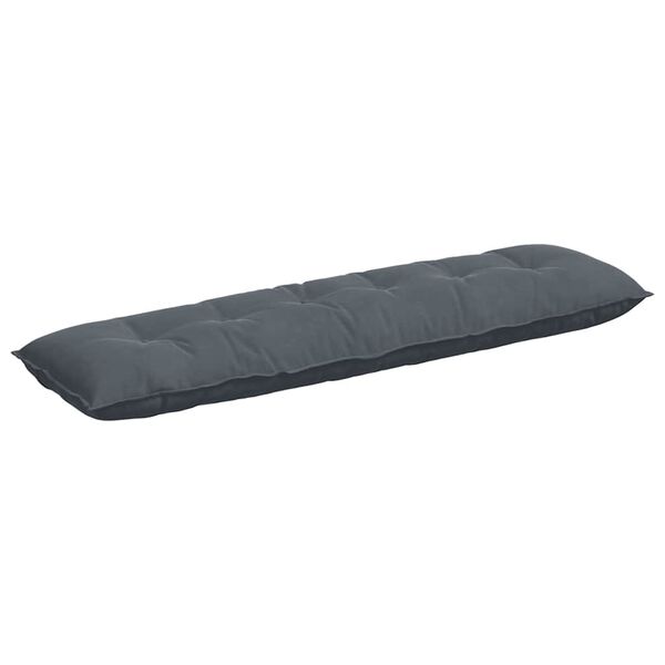 vidaXL R&uuml;ckenkissen Dunkelgrau 180 x 50 cm Cordstoff