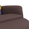 vidaXL Massagesessel mit Fu&szlig;teil Braun Kunstleder