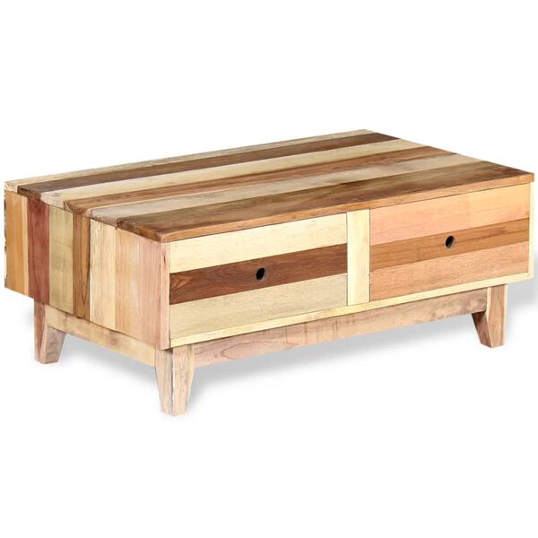 vidaXL Couchtisch Altholz Massiv