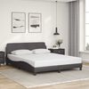 vidaXL Bettgestell "Dover" Grau 160x200 cm Kunstleder