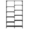 vidaXL B&uuml;cherregal Schwarz 100x32x170 cm Holzwerkstoff und Eisen