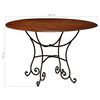vidaXL Esstisch Massivholz mit Honigfarbenem Finish 120x76 cm