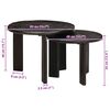 vidaXL Nesting-Couchtische 2 pcs Wei&szlig; Massivholz Mango
