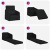 vidaXL Schlafsofa Schwarz 65 x 80 x 83 cm Stoff