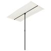 vidaXL Sonnenschirm mit Aluminium-Mast 180x110 cm Sandwei&szlig;