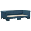vidaXL Tagesbett Ausziehbar Blau 90x200 cm Samt