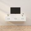 vidaXL TV-Wandschr&auml;nke 3 Stk. Wei&szlig; 57x34,5x40 cm