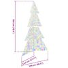 vidaXL Weihnachtsbaum mit 240 LEDs Mehrfarbig 180 cm Acryl