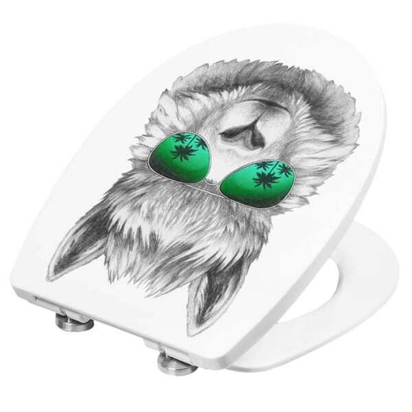 CORNAT Toilettenbrille mit Absenkautomatik 3D LAMA Thermoplast