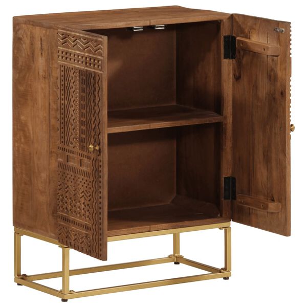 vidaXL Kommode 55x30x76 cm Massivholz Mango und Eisen