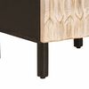 vidaXL Badezimmer Sets mit Regal 3 pcs Wei&szlig;e gewaschene Oberfl&auml;che