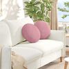 vidaXL Sitzkissen 2 St&uuml;ck Rosa &Oslash; 40 x 13 cm Samt