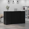 vidaXL Empfangstresen Schwarze Eiche 180 x 50 x 103,5 cm Holzwerkstoff