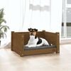 vidaXL Hundebett Honigbraun 55,5x45,5x28 cm Massivholz Kiefer