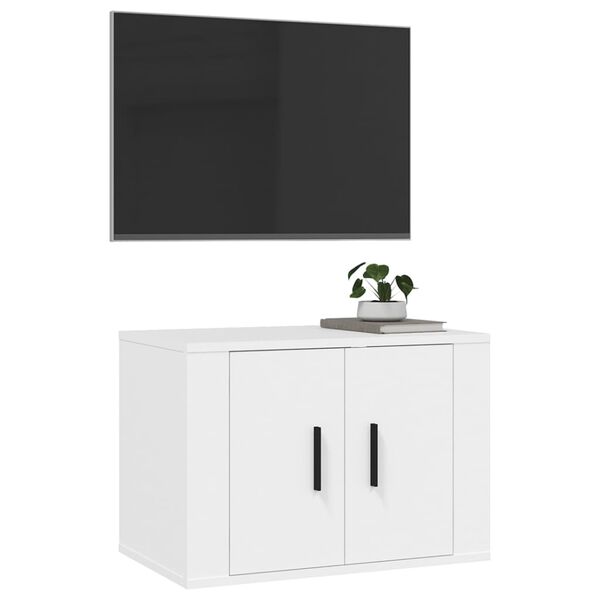 vidaXL TV-Wandschrank Wei&szlig; 57x34,5x40 cm