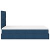 vidaXL Ottoman-Bett mit Matratze & LEDs Blau 120x200 cm Stoff