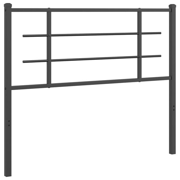 vidaXL Ersatz-Kopfteil Metall Schwarz 107 cm