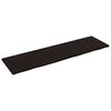 vidaXL Waschtischplatte Dunkelbraun 220x60x(2-4)cm Massivholz