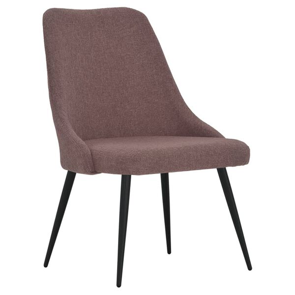 vidaXL Esszimmerst&uuml;hle 4 Stk. Braun Stoff