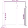 vidaXL Seitenmarkise Ausziehbar Rot 200x500 cm