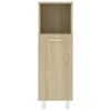 vidaXL Badezimmerschrank Sonoma-Eiche 30x30x95 cm Holzwerkstoff