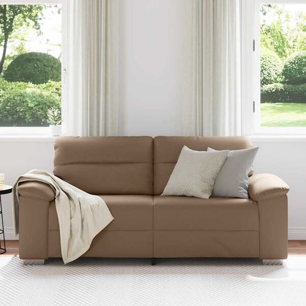 vidaXL 2-Sitzer-Sofa Cappuccino 180x81x84 cm Kunstleder