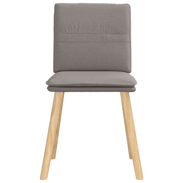 vidaXL Esszimmerst&uuml;hle 6 Stk. Taupe Stoff
