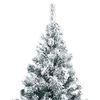 vidaXL K&uuml;nstlicher Weihnachtsbaum mit 300 LEDs mit St&auml;nder Wei&szlig; 240 cm